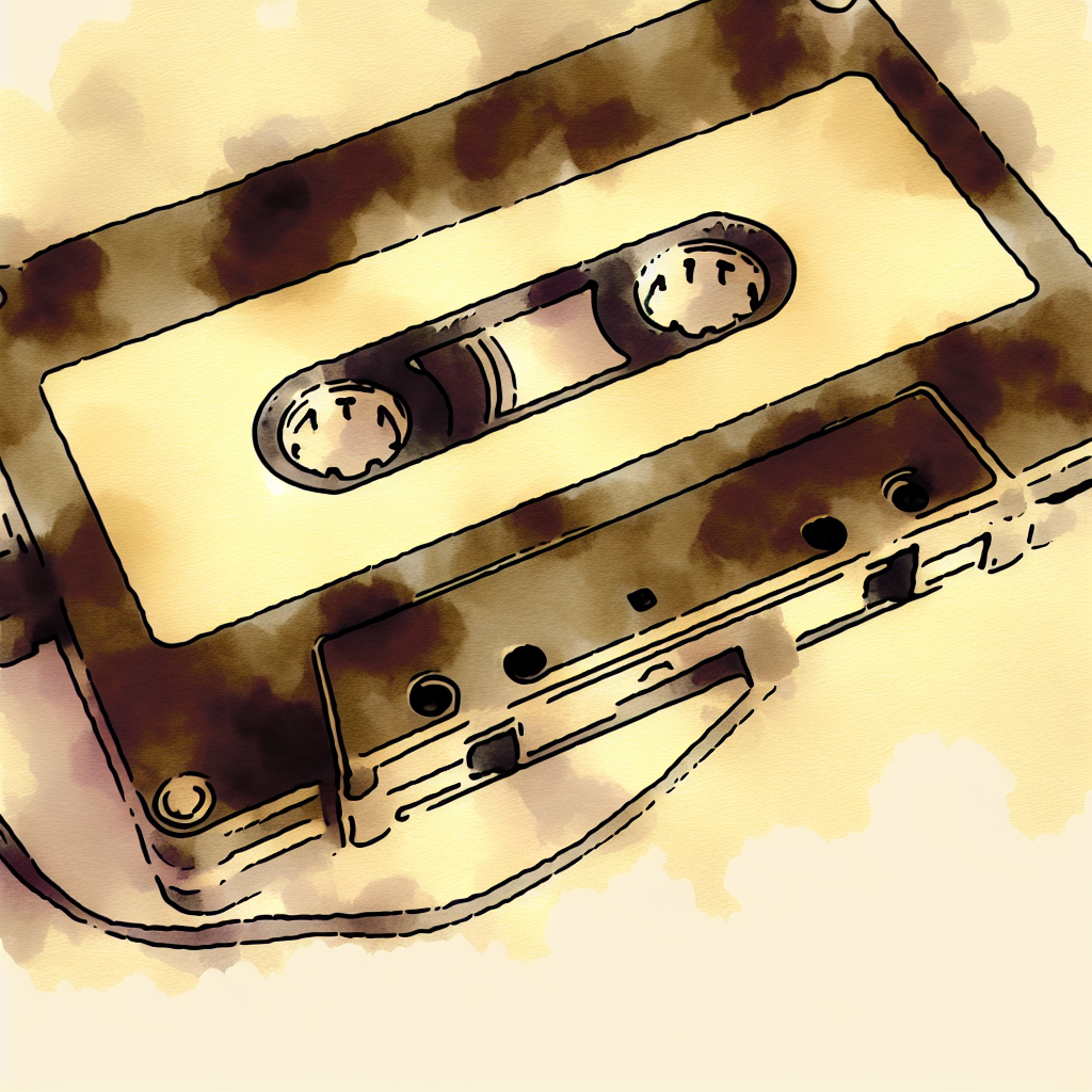 a working Walkman with a tape stuck inside